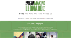 Desktop Screenshot of maxineleonard.com